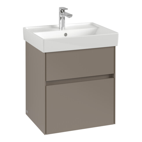 V&B Waschtischunterschrank Collaro 51x54,6x41,4cm, WT mittig, taupe