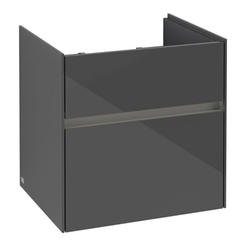 V&B Waschtischunterschrank Collaro 55,4x54,6x44,4cm, WT mi, LED, glo Gr