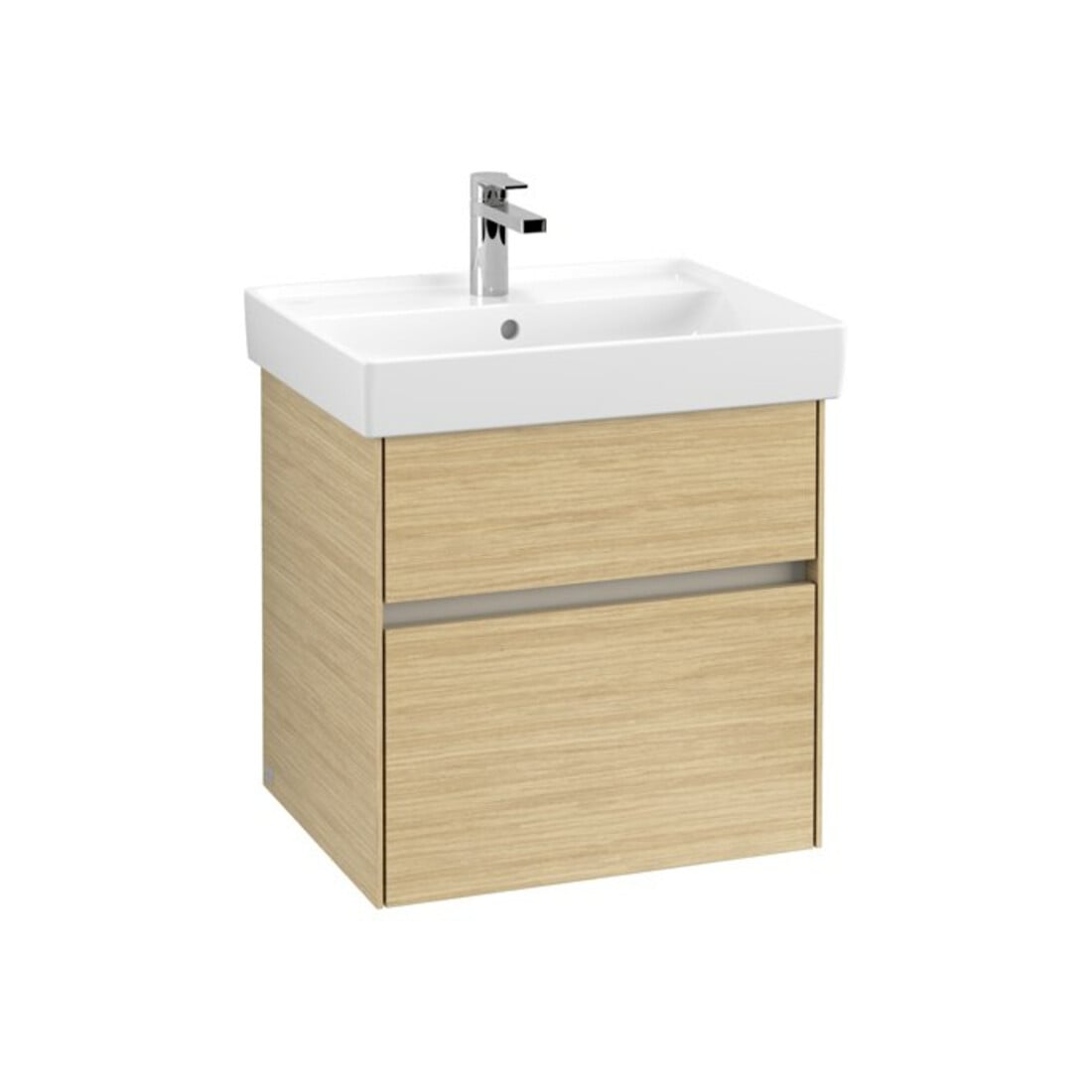 V&B Waschtischunterschrank Collaro 55,4x54,6x44,4cm, WT mi, LED, Nord Oa