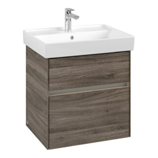 V&B Waschtischunterschrank Collaro 55,4x54,6x44,4cm, WT mi, LED, st. Oa