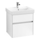 V&B Waschtischunterschrank Collaro 55,4x54,6x44,4cm, WT mi, LED, wh. ma-3