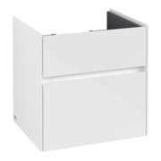 V&B Waschtischunterschrank Collaro 55,4x54,6x44,4cm, WT mit, glossy white-3