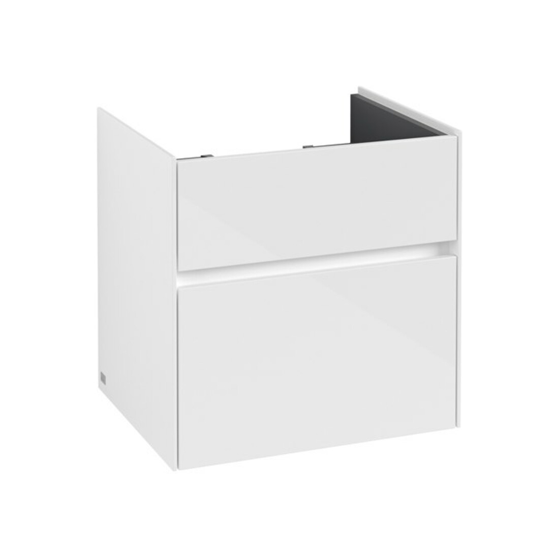 V&B Waschtischunterschrank Collaro 55,4x54,6x44,4cm, WT mit, glossy white