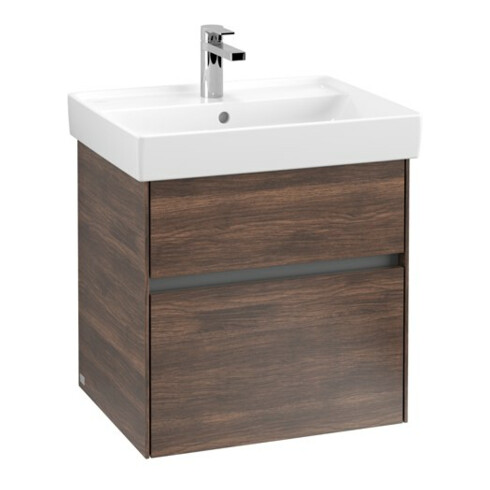 V&B Waschtischunterschrank Collaro 55,4x54,6x44,4cm, WT mittig, arizona oak