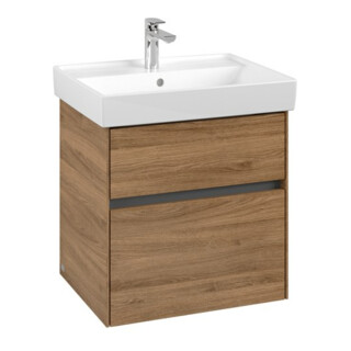 V&B Waschtischunterschrank Collaro 55,4x54,6x44,4cm, WT mittig, kansas oak