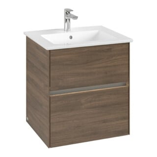 V&B Waschtischunterschrank Collaro 56,1x61x48cm, WT mi, LED 3,9W, Ariz. Oa
