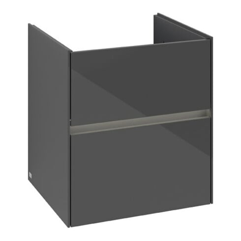 V&B Waschtischunterschrank Collaro 56,1x61x48cm, WT mi, LED 3,9W, glo Gr