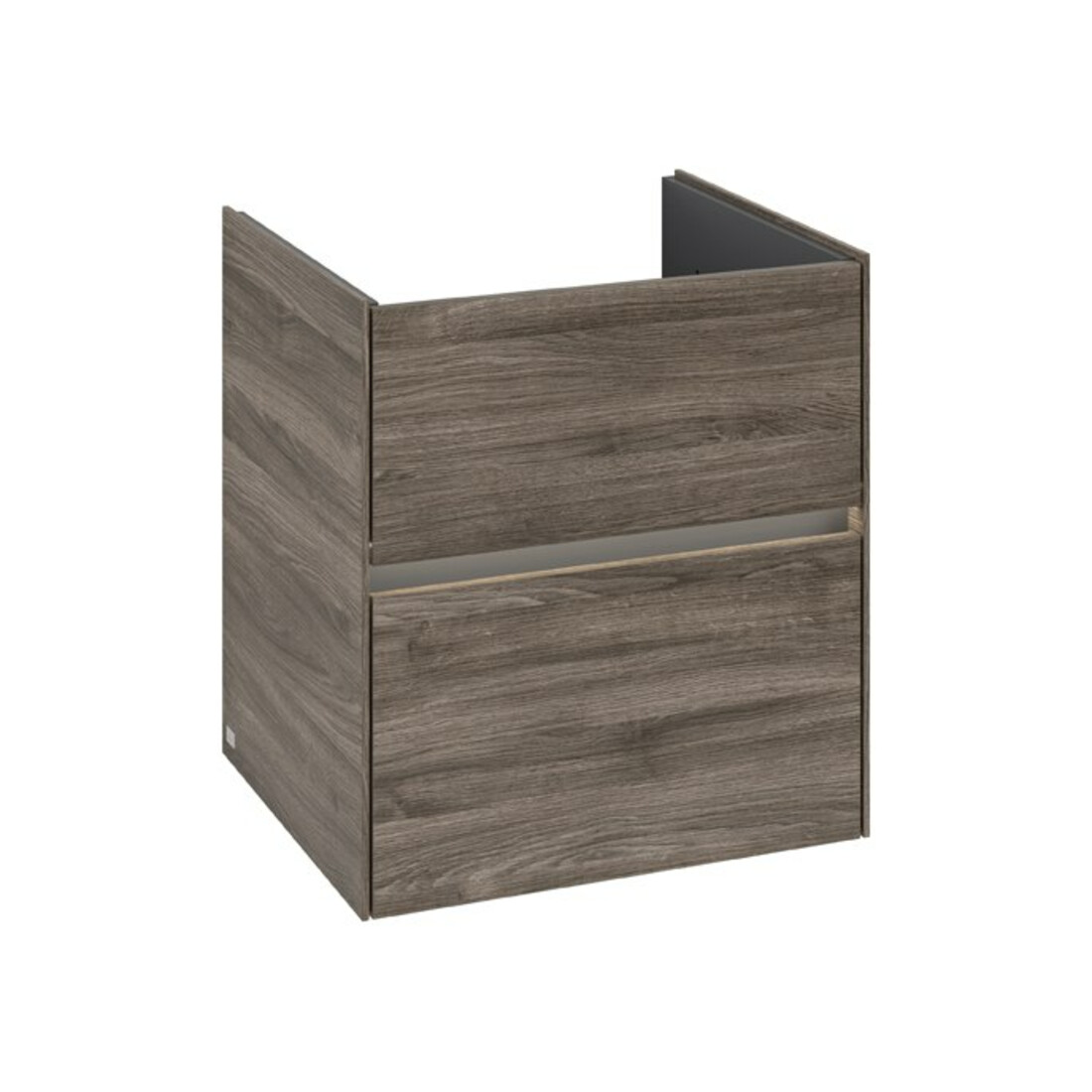 V&B Waschtischunterschrank Collaro 56,1x61x48cm, WT mi, LED 3,9W, st. Oa
