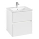 V&B Waschtischunterschrank Collaro 56,1x61x48cm, WT mi, LED 3,9W, wh. ma-1