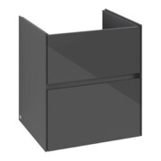 V&B Waschtischunterschrank Collaro 56,1x61x48cm, WT mittig, glossy grey-4