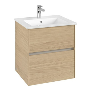 V&B Waschtischunterschrank Collaro 56,1x61x48cm, WT mittig, nordic oak