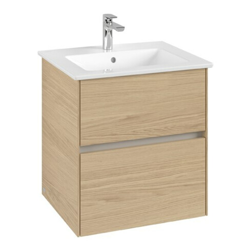 V&B Waschtischunterschrank Collaro 56,1x61x48cm, WT mittig, nordic oak