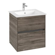 V&B Waschtischunterschrank Collaro 56,1x61x48cm, WT mittig, stone oak