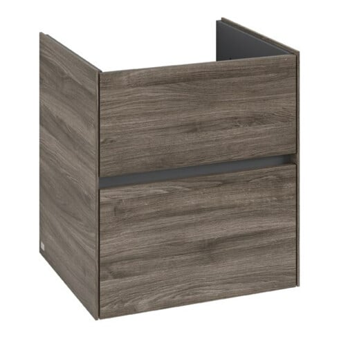 V&B Waschtischunterschrank Collaro 56,1x61x48cm, WT mittig, stone oak