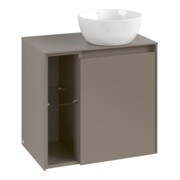 V&B Waschtischunterschrank Collaro 60x54,8x38cm, Waschtisch rechts, taupe