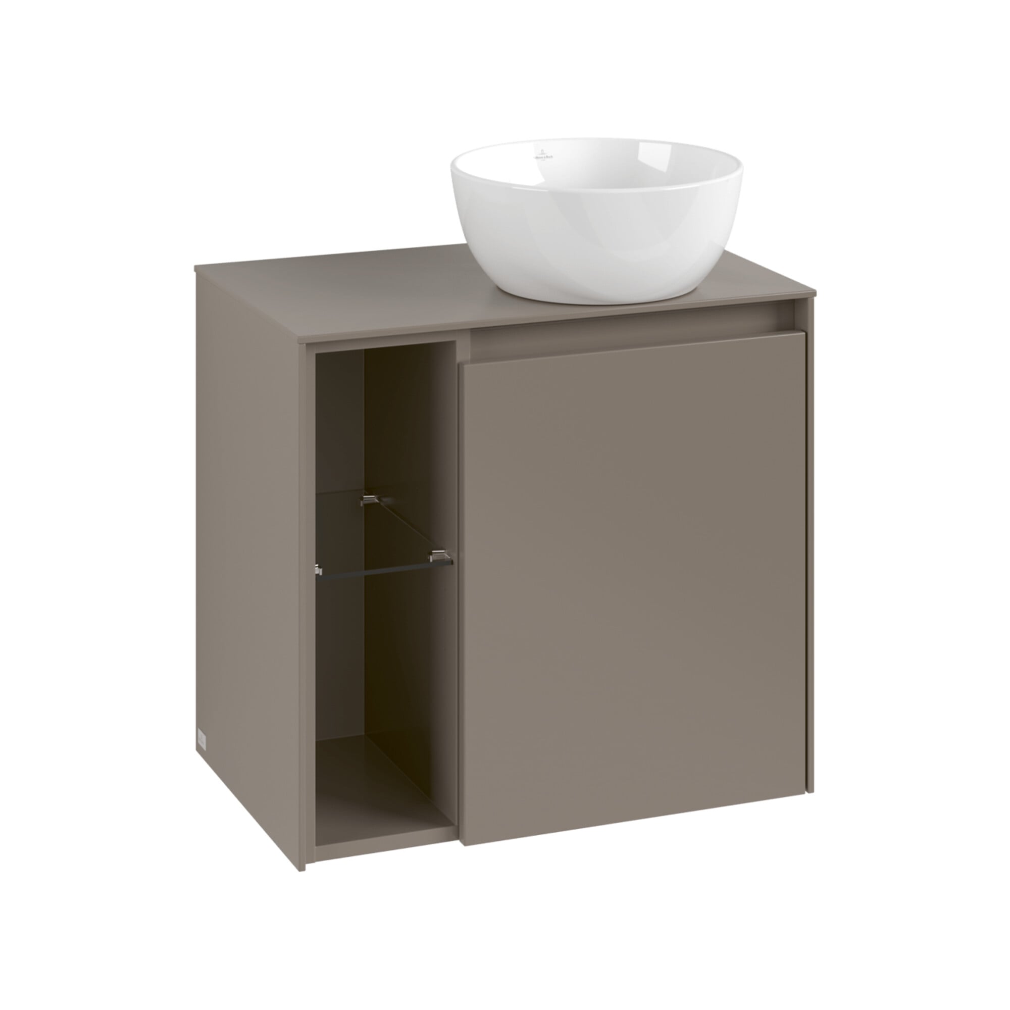 V&B Waschtischunterschrank Collaro 60x54,8x38cm, Waschtisch rechts, taupe ; Villeroy & Boch