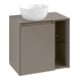 V&B Waschtischunterschrank Collaro 60x54,8x38cm, WT l, LED 2,9 W, wh. ma-1