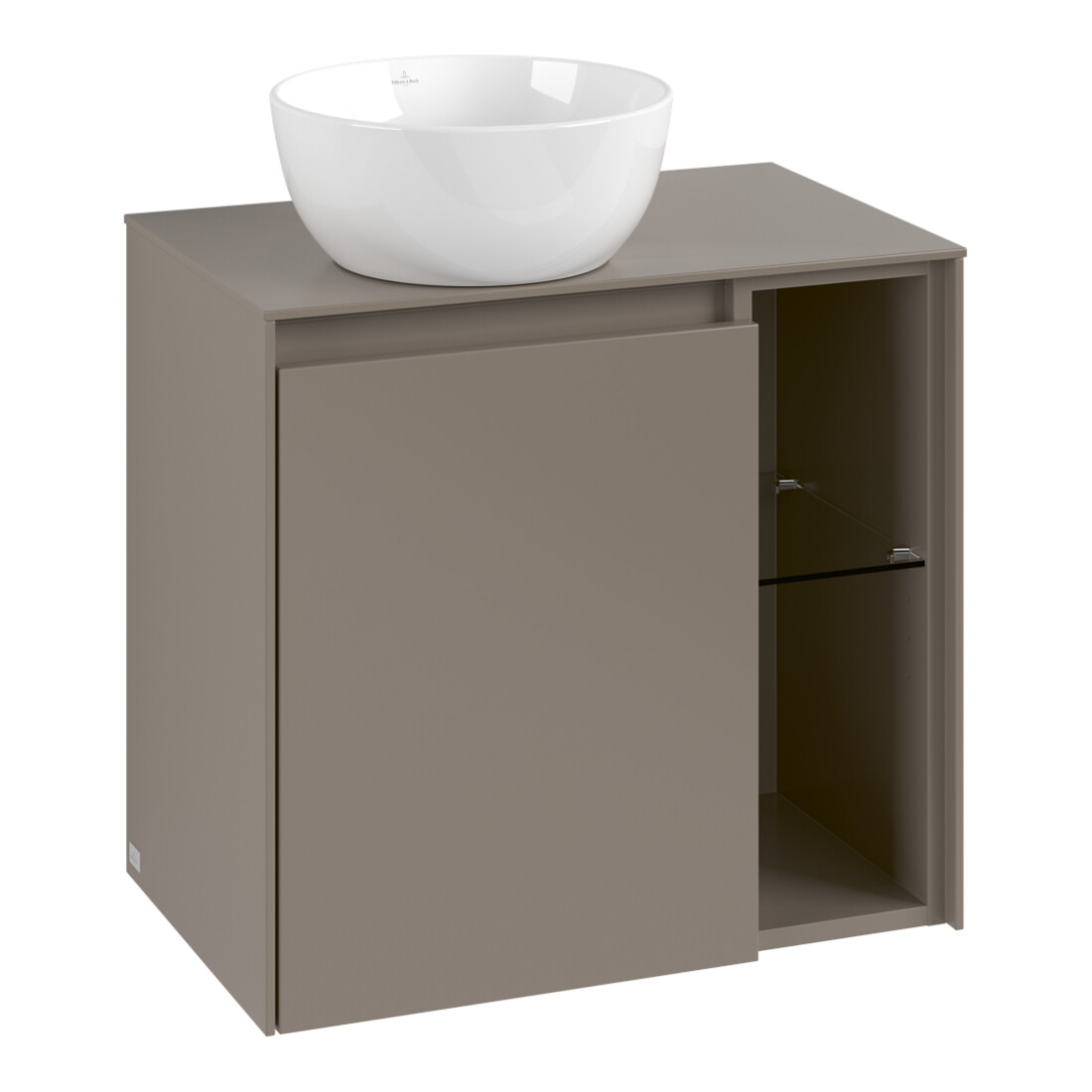 V&B Waschtischunterschrank Collaro 60x54,8x38cm, WT links, white matt