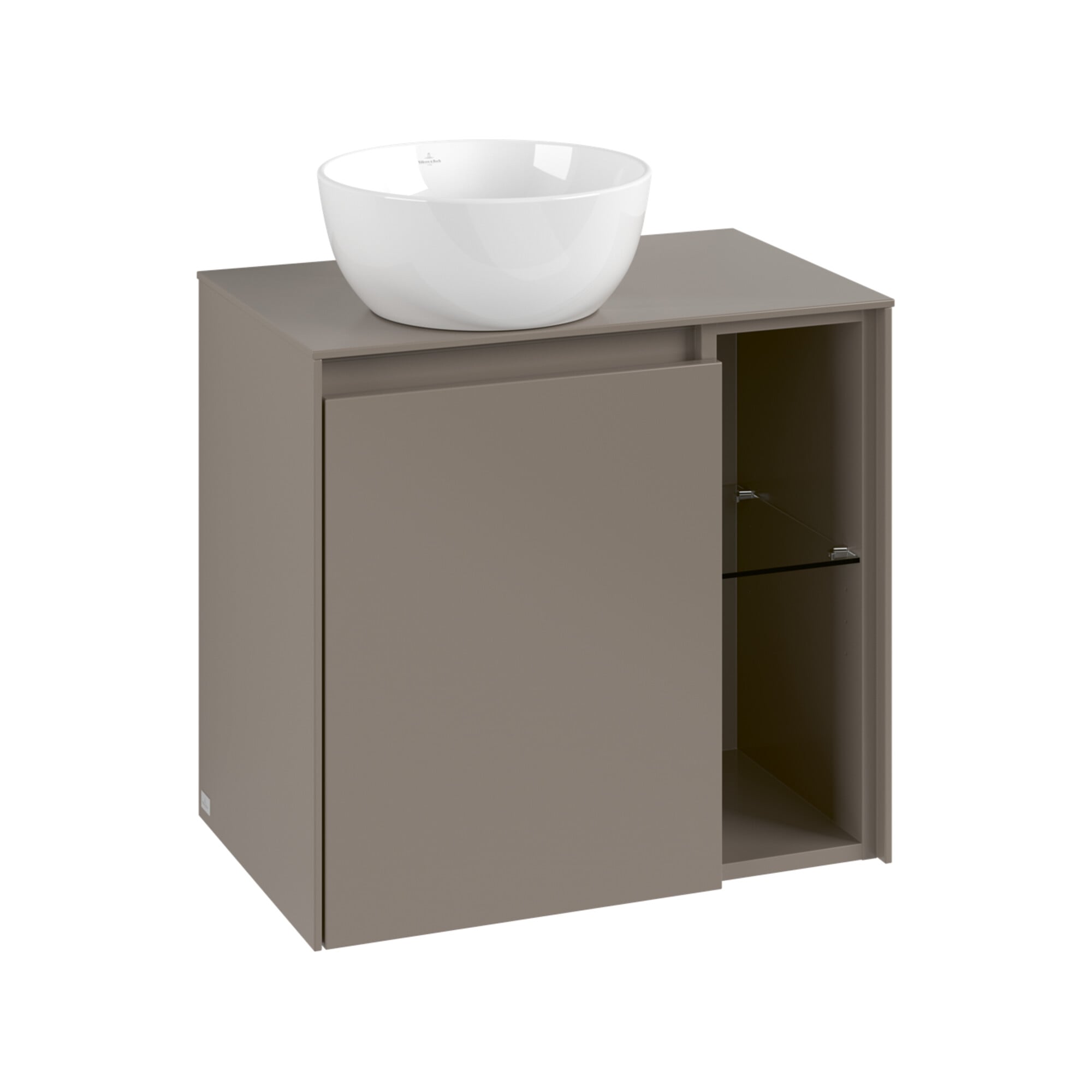 V&B Waschtischunterschrank Collaro 60x54,8x38cm, WT links, white oak ; Villeroy & Boch