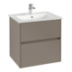 V&B Waschtischunterschrank Collaro 61,1x61x48cm, WT mi, LED 4,2W, cashm Gr-1