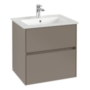 V&B Waschtischunterschrank Collaro 61,1x61x48cm, WT mi, LED 4,2W, cashm Gr