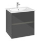V&B Waschtischunterschrank Collaro 61,1x61x48cm, WT mi, LED 4,2W, glo Gr-1