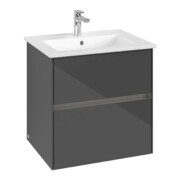 V&B Waschtischunterschrank Collaro 61,1x61x48cm, WT mi, LED 4,2W, glo Gr