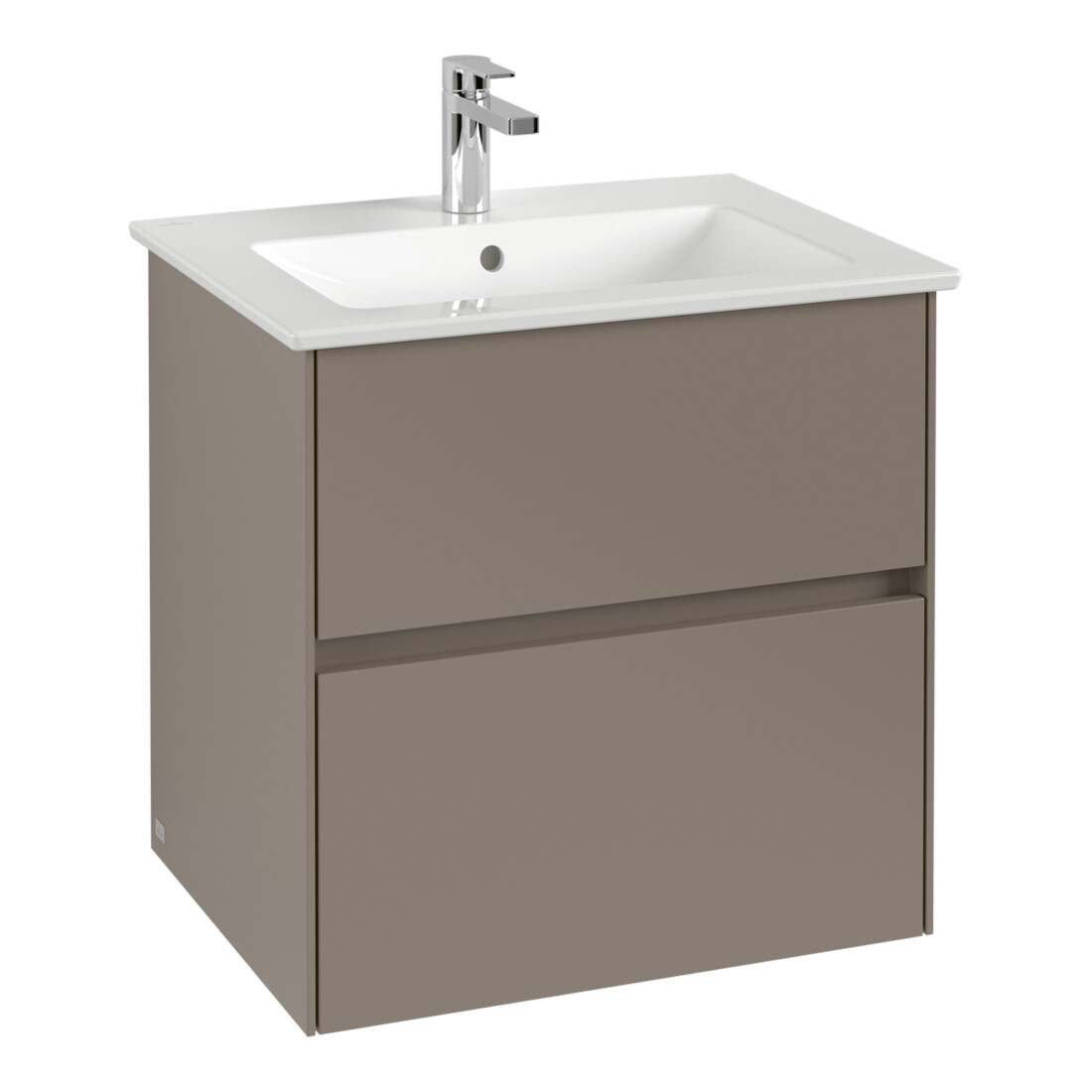 V&B Waschtischunterschrank Collaro 61,1x61x48cm, WT mittig, gaphite