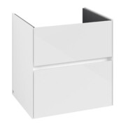 V&B Waschtischunterschrank Collaro 61,1x61x48cm, WT mittig, glossy white