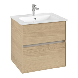 V&B Waschtischunterschrank Collaro 61,1x61x48cm, WT mittig, nordic oak