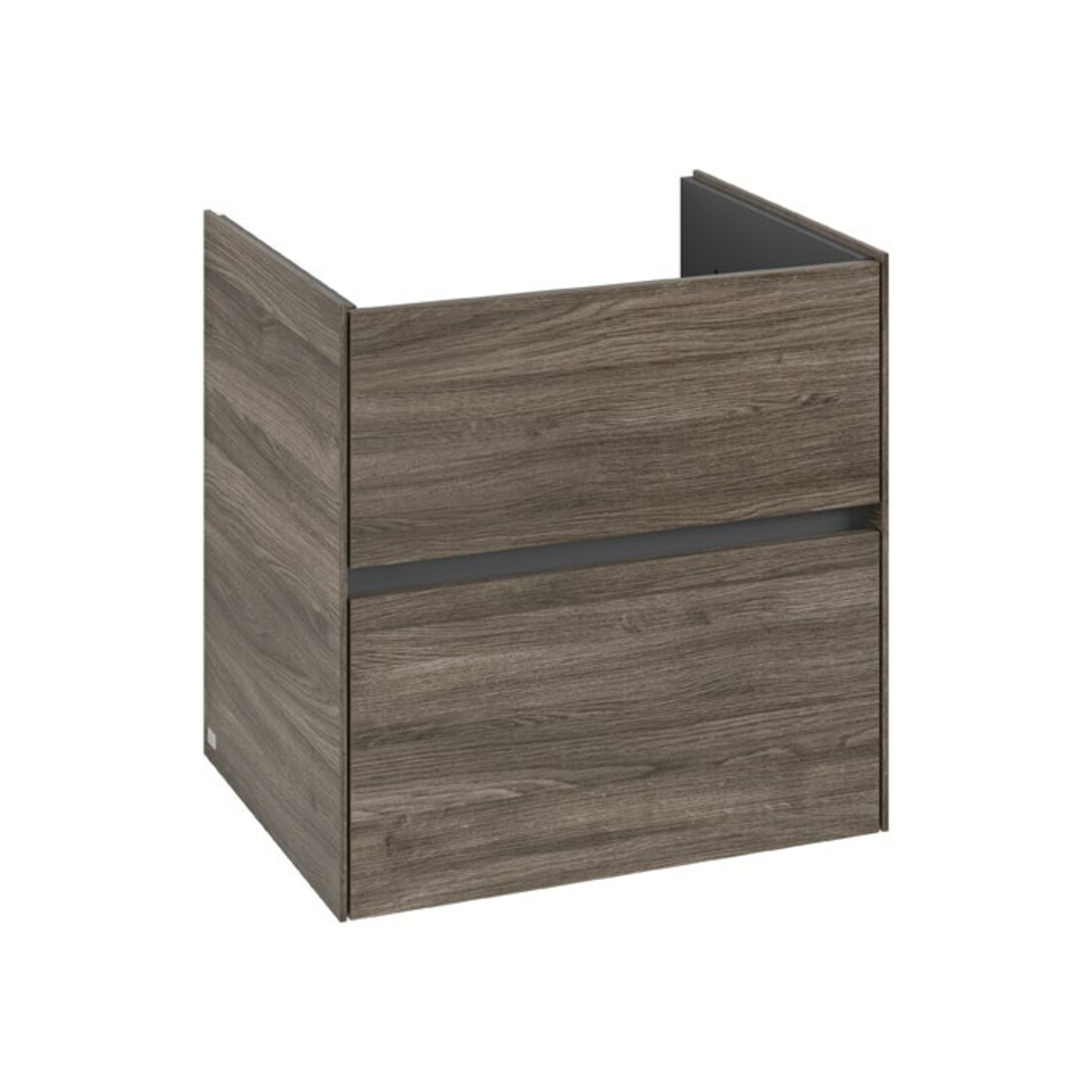 V&B Waschtischunterschrank Collaro 61,1x61x48cm, WT mittig, stone oak