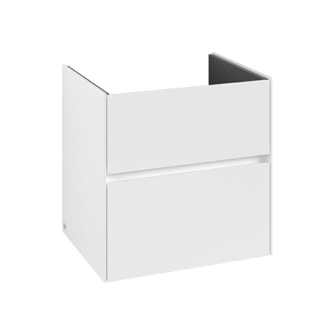 V&B Waschtischunterschrank Collaro 61,1x61x48cm, WT mittig, white matt