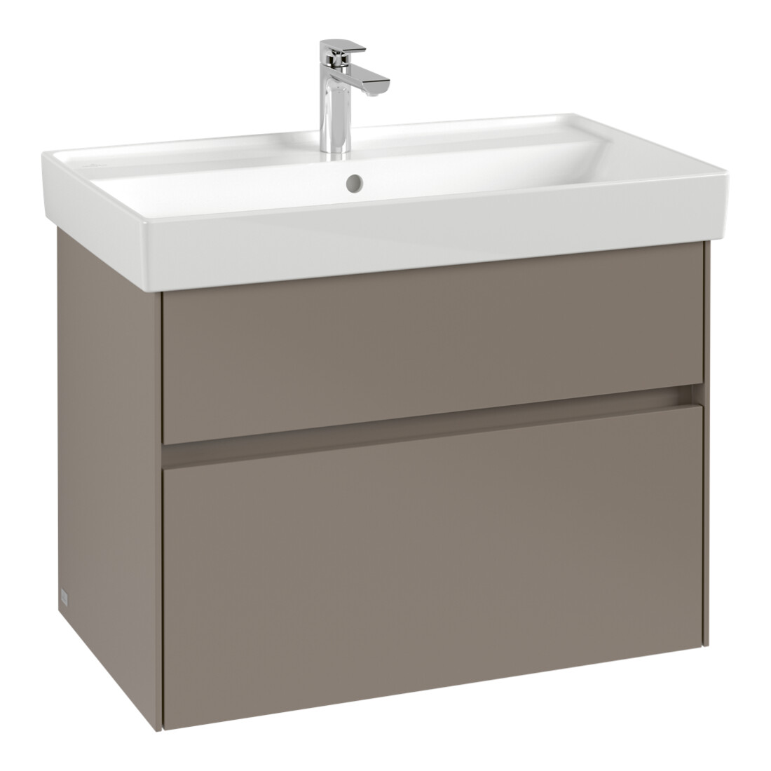 V&B Waschtischunterschrank Collaro 75,4x54,6x44,4cm, WT mi, LED, bla Oa