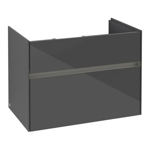 V&B Waschtischunterschrank Collaro 75,4x54,6x44,4cm, WT mi, LED, glo Gr