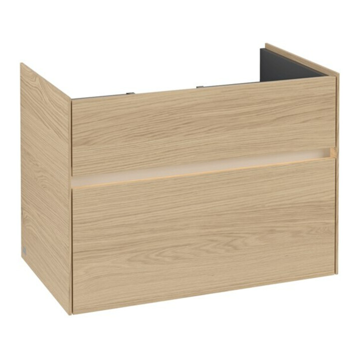 V&B Waschtischunterschrank Collaro 75,4x54,6x44,4cm, WT mi, LED, Nord Oa