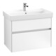 V&B Waschtischunterschrank Collaro 75,4x54,6x44,4cm, WT mi, LED, wh. ma-4