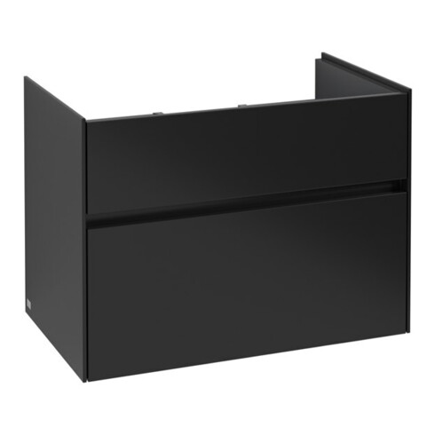 V&B Waschtischunterschrank Collaro 75,4x54,6x44,4cm, WT mit, bla ma laquer