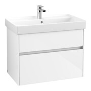 V&B Waschtischunterschrank Collaro 75,4x54,6x44,4cm, WT mit, glossy white