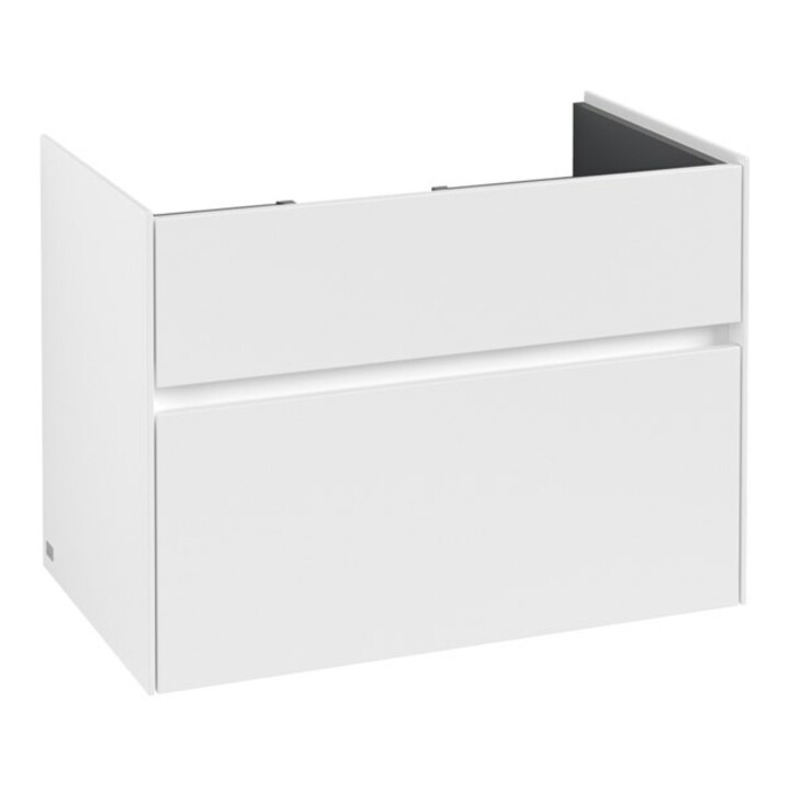 V&B Waschtischunterschrank Collaro 75,4x54,6x44,4cm, WT mittig, white matt