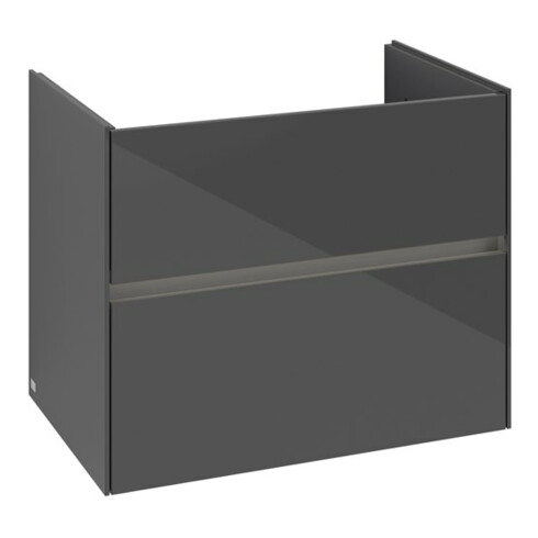 V&B Waschtischunterschrank Collaro 76,1x61x48cm, WT mi, LED 5,5W, glo Gr