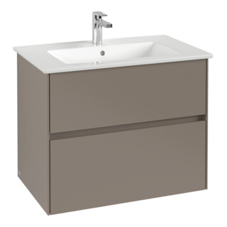 V&B Waschtischunterschrank Collaro 76,1x61x48cm, WT mi, LED 5,5W, so gre.