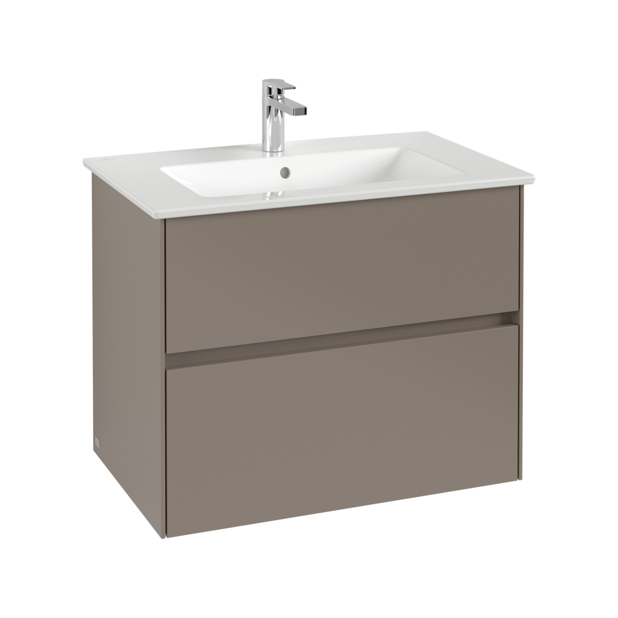 V&B Waschtischunterschrank Collaro 76,1x61x48cm, WT mi, LED 5,5W, so gre. ; Villeroy & Boch