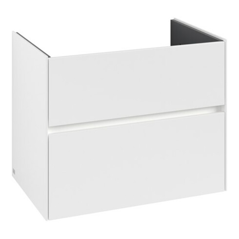 V&B Waschtischunterschrank Collaro 76,1x61x48cm, WT mi, LED 5,5W, wh. ma
