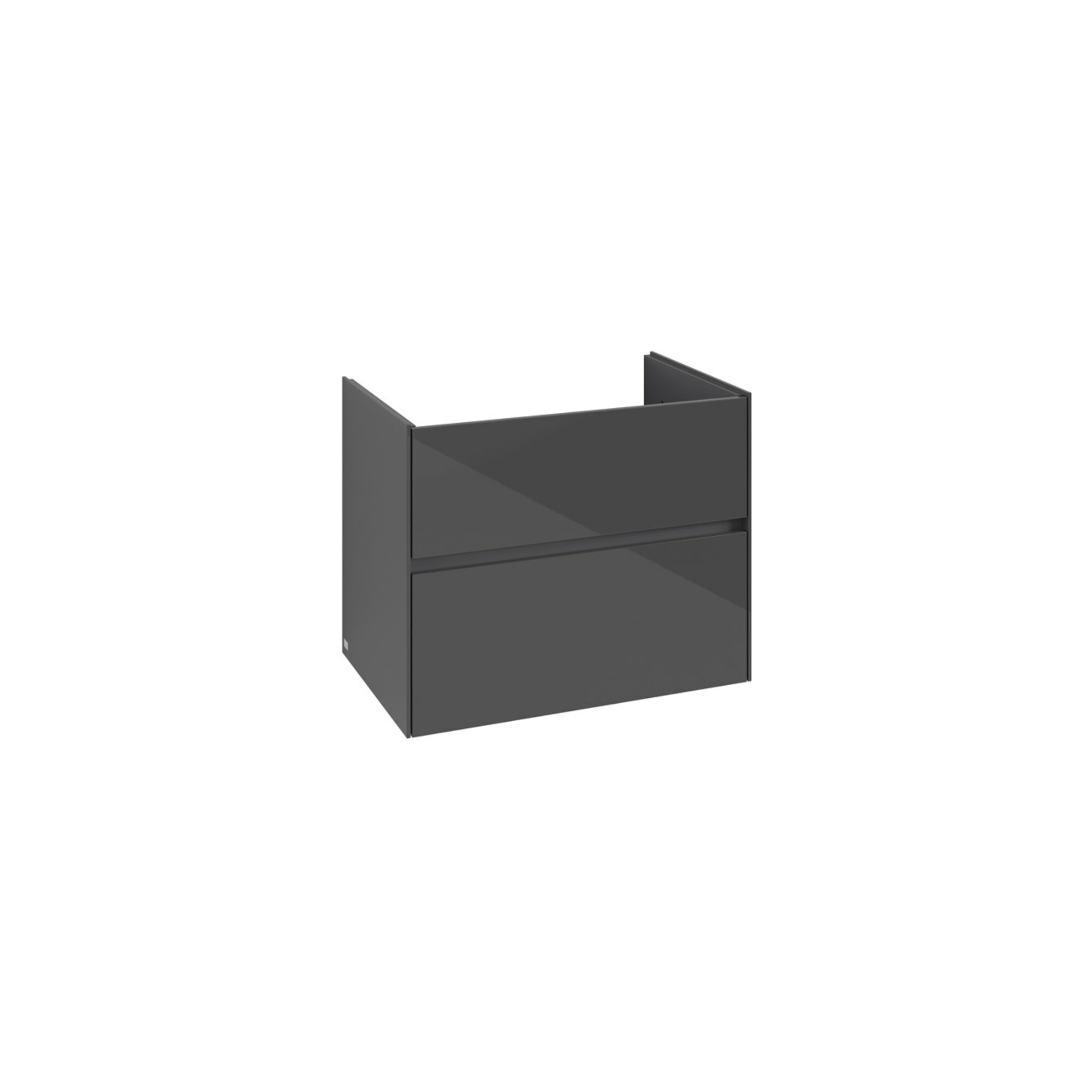 V&B Waschtischunterschrank Collaro 76,1x61x48cm, WT mittig, glossy grey ; Villeroy & Boch
