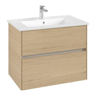 V&B Waschtischunterschrank Collaro 76,1x61x48cm, WT mittig, nordic oak