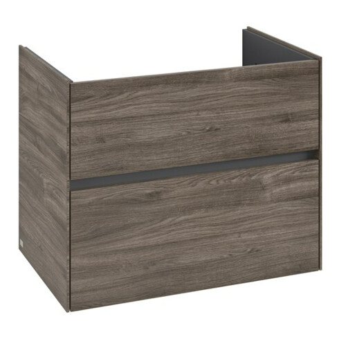 V&B Waschtischunterschrank Collaro 76,1x61x48cm, WT mittig, stone oak