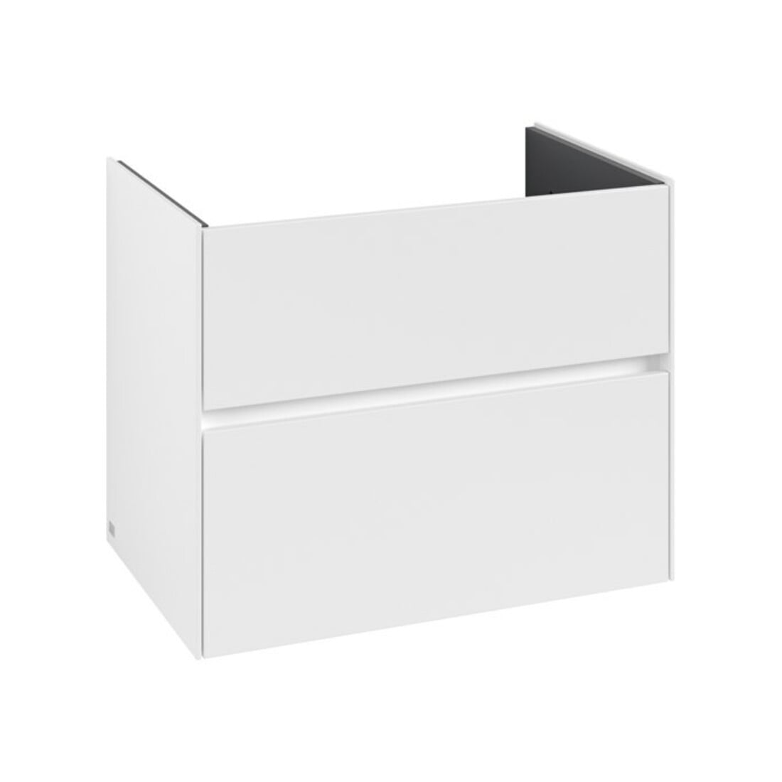 V&B Waschtischunterschrank Collaro 76,1x61x48cm, WT mittig, white matt