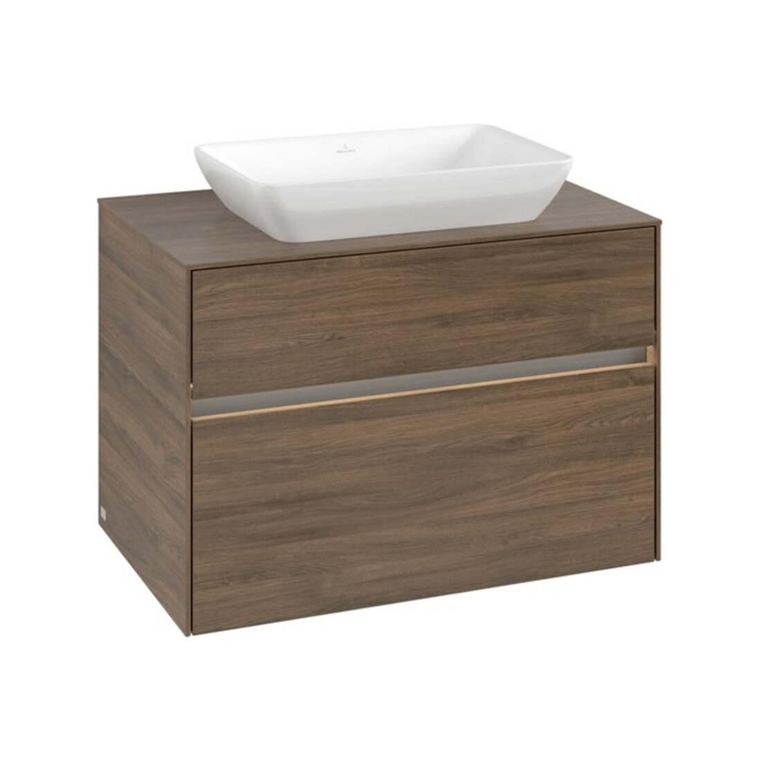 V&B Waschtischunterschrank Collaro 80x54,8x50cm, WT mi, LED 5,7 W, Ariz. Oa