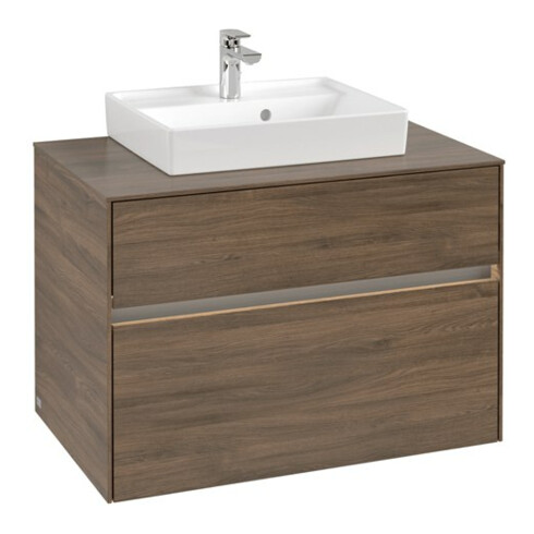 V&B Waschtischunterschrank Collaro 80x54,8x50cm, WT mi, LED 5,7 W, Ariz. Oa