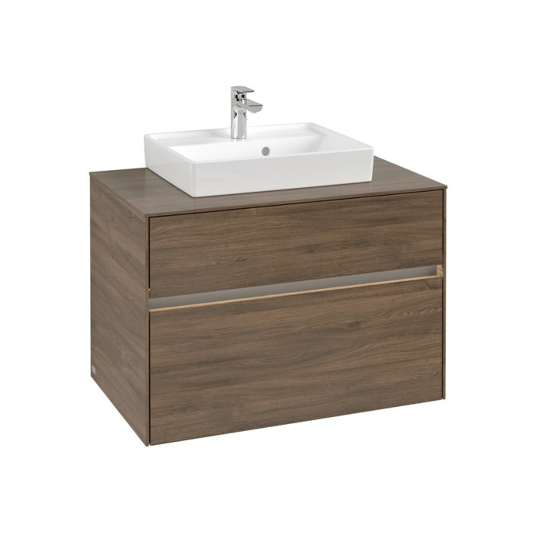 V&B Waschtischunterschrank Collaro 80x54,8x50cm, WT mi, LED 5,7 W, Ariz. Oa